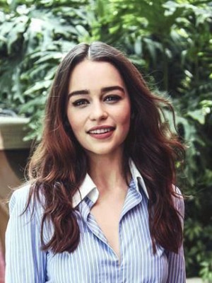 Layered Emilia Clarke Lace Front Remy Human Hair Wig