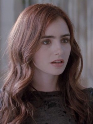 Silky Lily Collins Lace Front Remy Human Hair Wig