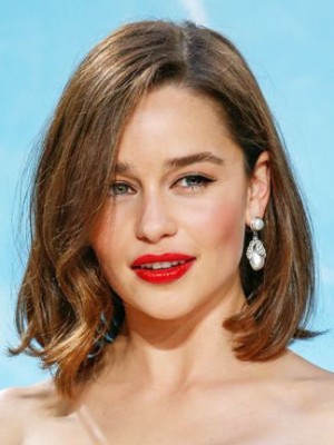 Emilia Clarke Durable Lace Front Remy Human Hair Wig