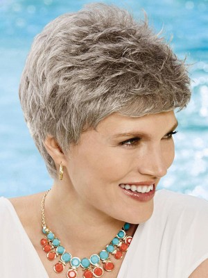 Stunning Pixie Gray Wig For Woman