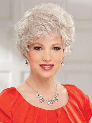 Gray Classic Wig With Short Layers