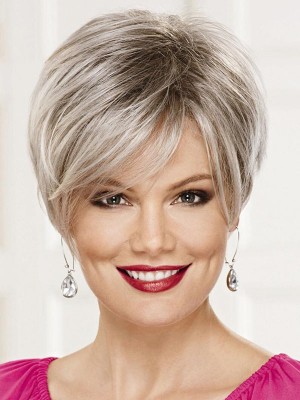 Lace Front Monofilament Nice Gray Wig