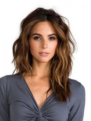 High Quality Wavy Lace Front Remy Human Hair Wig