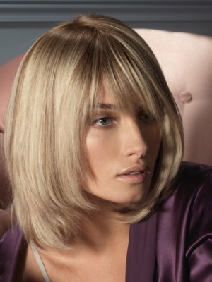 Flattering Human Hair Straight Capless Wig