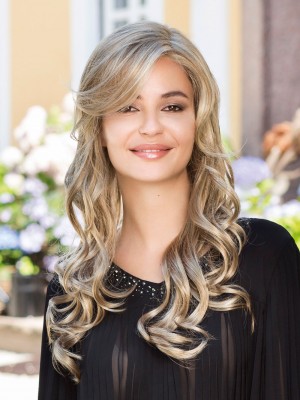 Pleasant Long Lace Front Synthetic Wig