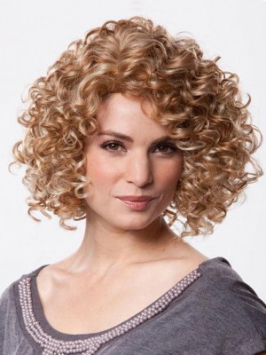 Comfortable Curly Synthetic Lace Front Wig