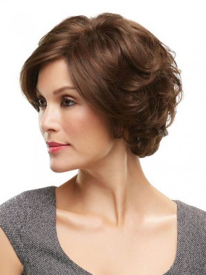 Elegant Human Hair Lace Front Wig