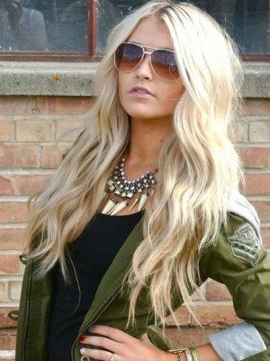 Classic Long Wavy Lace Front Synthetic Wig