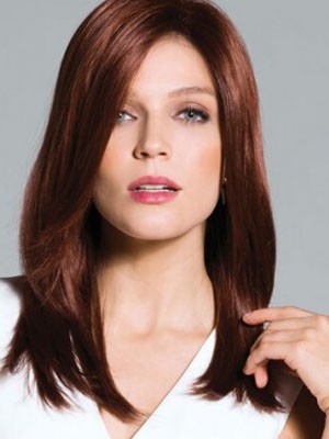 Shimmering Straight Lace Front Synthetic Wig