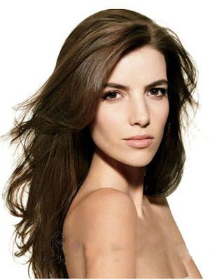 Glamorous Long Straight Lace Front Synthetic Wig