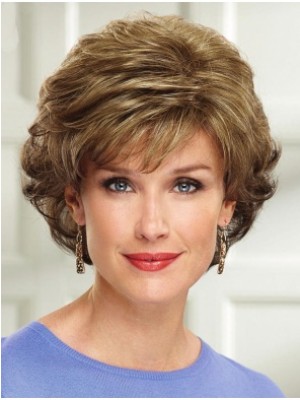 Elaborately Wavy Capless Synthetic Wig