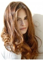 Glamorous Remy Human Hair Wavy Lace Front Wig 