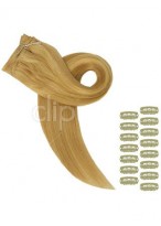 16" Diy Set Charming Clip In Hair Extensions 