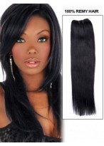 16" Straight Remy Human Hair Extension 