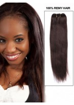 16" Straight Human Hair Extension With Clips 