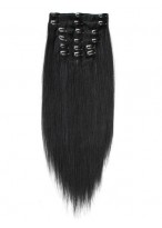 Natural Straight 10 Pcs From 14" Clip In Full Head Set 