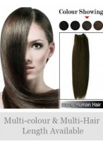 60" Wide Straight Remy Human Hair Full Head Extensions 
