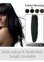 20" Straight Remy Human Hair Full Head Extensions 