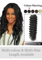 Deep Wave Remy Hair Weft Extensions 