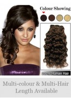 Hot Indian Remy Hair Wavy Weft Extensions 