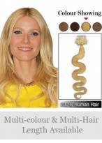 20" Charming 100% Human Hair Wavy Micro Loop Hair Extensions 