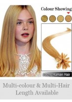 18" 100% Human Hair Beautiful Nail Tip Extensions 