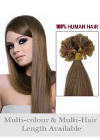 Charming 20" Straight Nail Tip Remy Human Hair Extension 