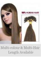 Affordable 18" 100% Human Hair Stick Tip Extensions 