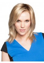 12" Straight Synthetic Clip in Hairpiece 