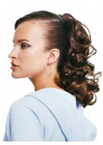 Claw Clip Curly Locks Synthetic Ponytail 