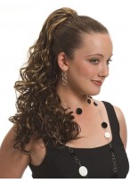 Claw Clip Synthetic Flow Curled Ponytail 
