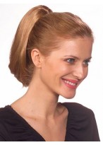 Sleek Straight Clip On Synthetic Ponytail 