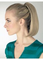 Straight Bob Shape Synthetic Ponytail With Clip 