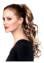 Wavy Clip-In Remy Hair Ponytail 