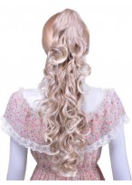 24" Gorgeous Long Wavy Synthetic Hair Ponytail 