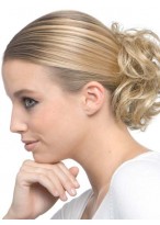 Blonde Soft Curly Scrunchie Style Wrap 