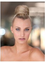 Blonde Synthetic Bridal Buns with Pressure Clip 