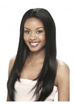 Silky Straight Remy Human Hair Lace Front Wig 