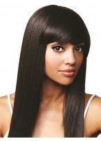 Silky Straight Remy Human Hair Lace Wig 
