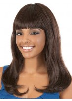 Long Wavy Synthetic Wig With Full Bang 