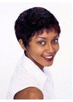 Short Boy Cut Wavy Synthetic Capless Wig 