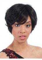 Short Capless Synthetic Hair Wig 