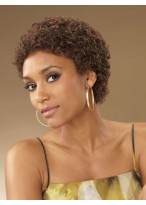 Curly Short Capless Synthetic Wig 