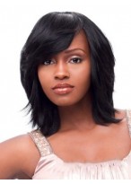 Medium African American Wig With Full Bang 