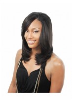Straight Lace Front Long Human Hair Wig 