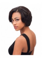 Short Lace Front Straight Human Hair Wig 
