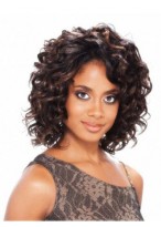 Lace Front Short Human Hair Wig Without Bangs 