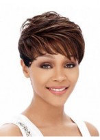 Boycuts Straight Short African American Wig 