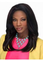 Lace Front Straight African American Synthetic Wig 