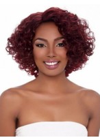 Curly African American Wig Without Bangs 